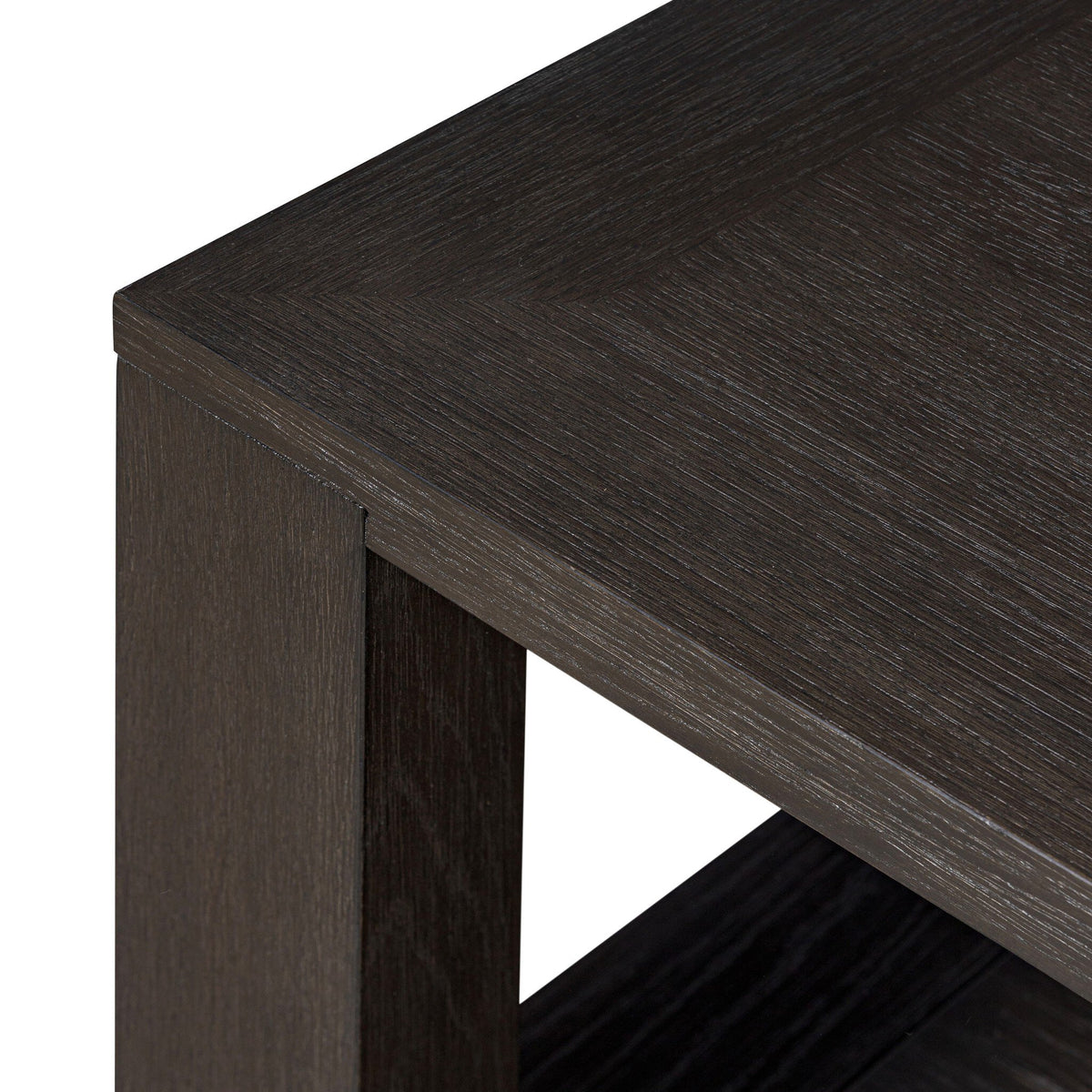 Thomas End Table - Dark Anthracite Oak Veneer Water-Based