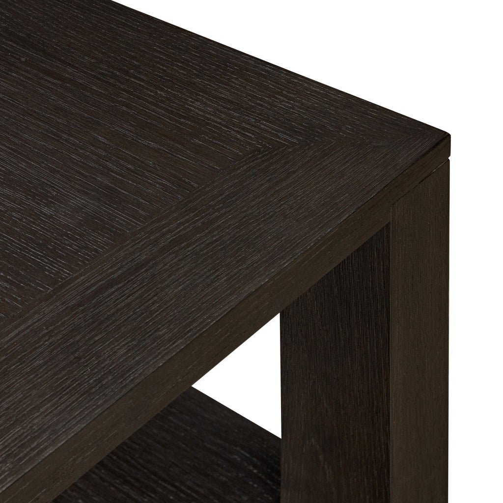 Thomas End Table - Dark Anthracite Oak Veneer Water-Based