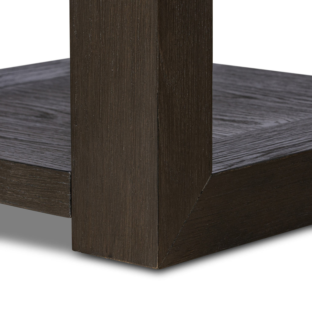 Thomas End Table - Dark Anthracite Oak Veneer Water-Based