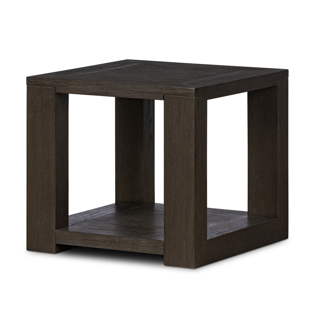 Thomas End Table - Dark Anthracite Oak Veneer Water-Based