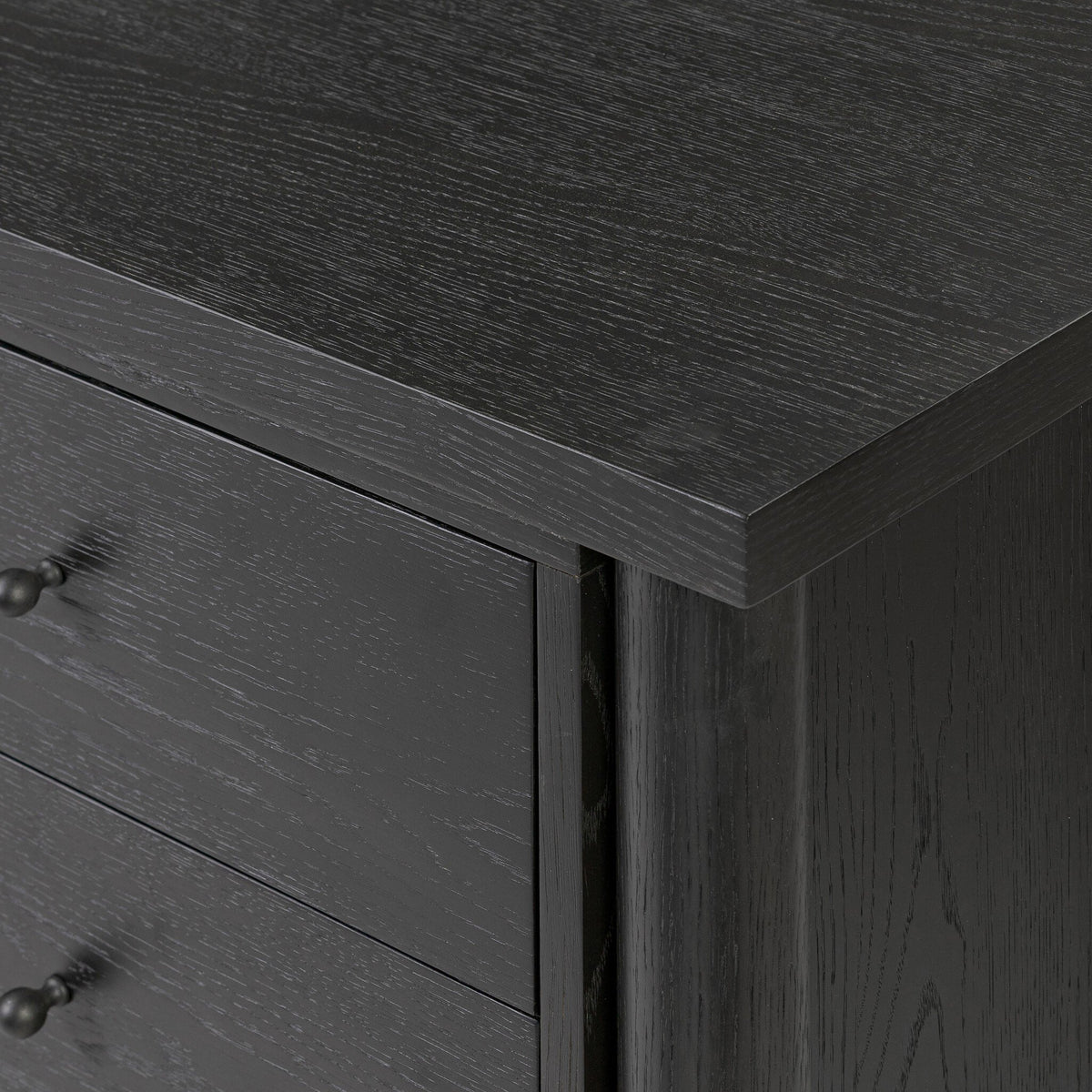 Roark Media Console - Ebony Oak Veneer