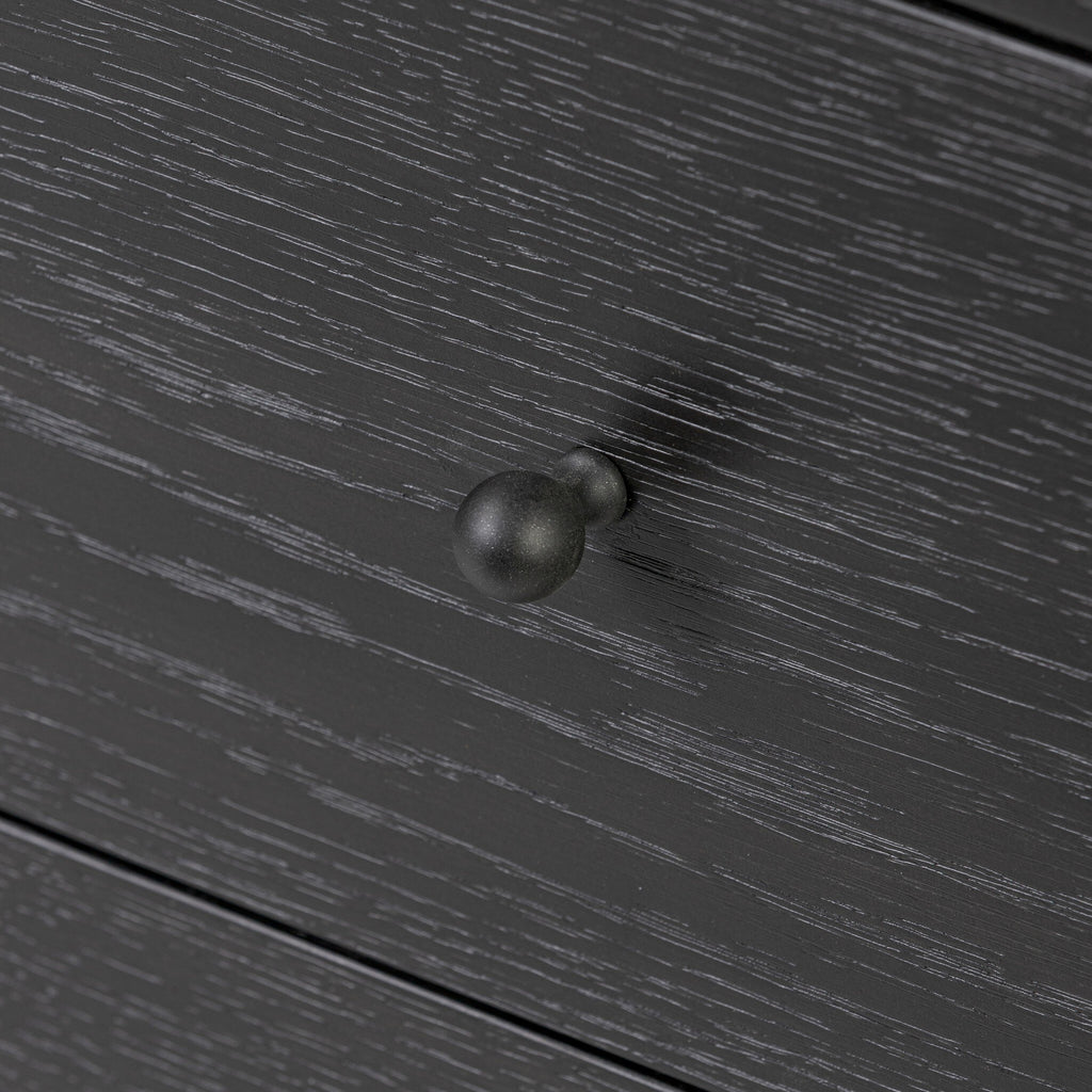 Roark Media Console - Ebony Oak Veneer