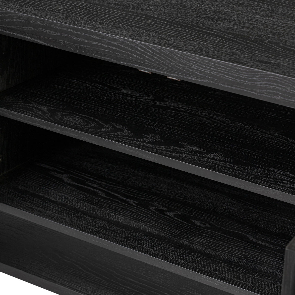 Roark Media Console - Ebony Oak Veneer