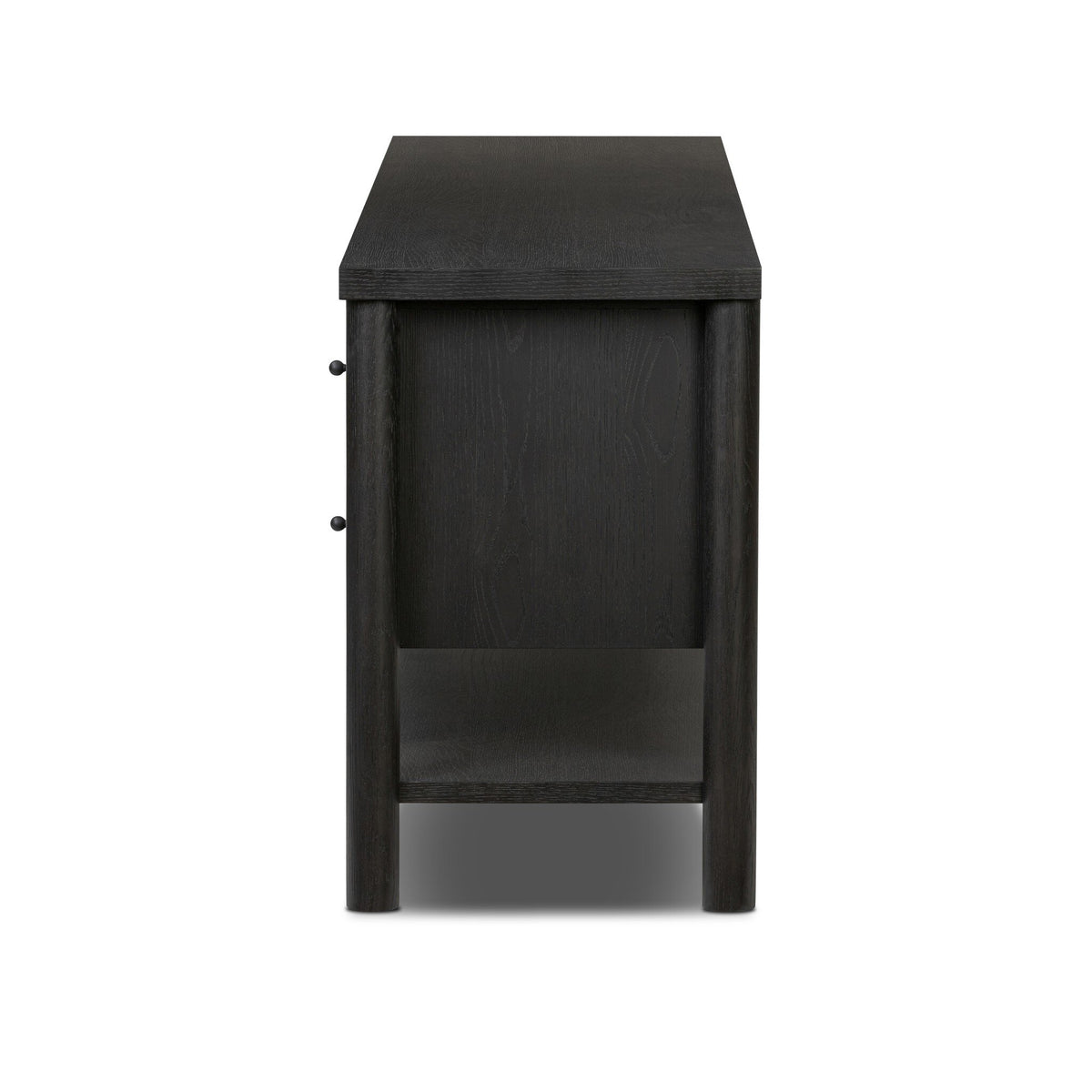 Roark Media Console - Ebony Oak Veneer