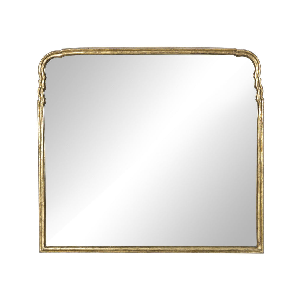 Loire Mantel Mirror - Antiqued Gold Leaf