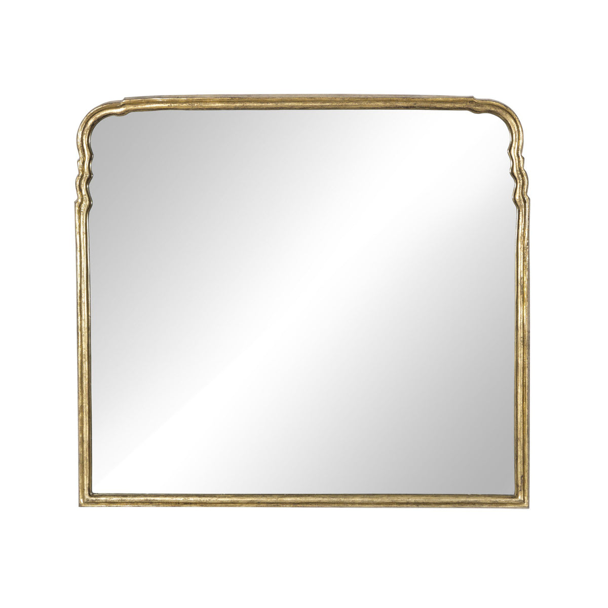 Loire Mantel Mirror - Antiqued Gold Leaf