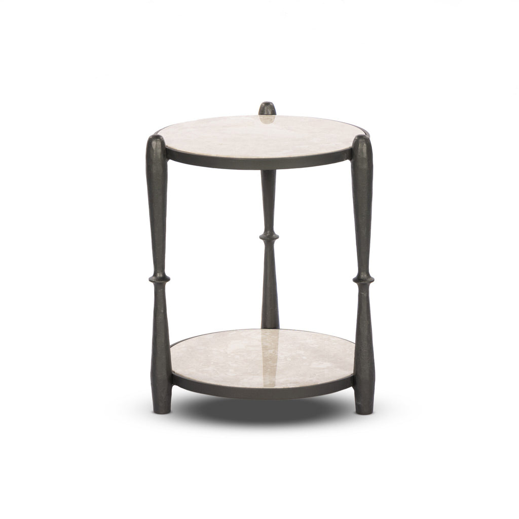 Ruthie End Table - Lunar Marble