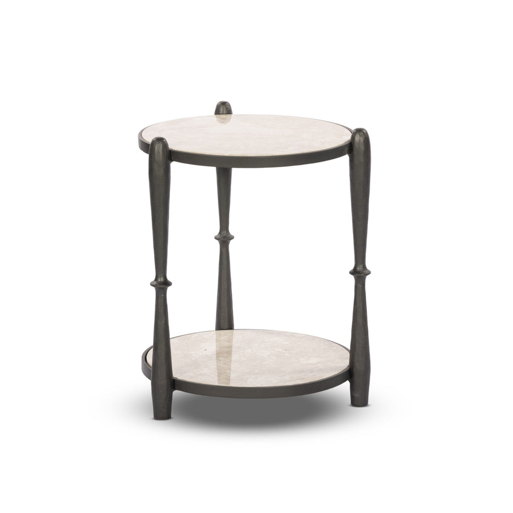 Ruthie End Table - Lunar Marble