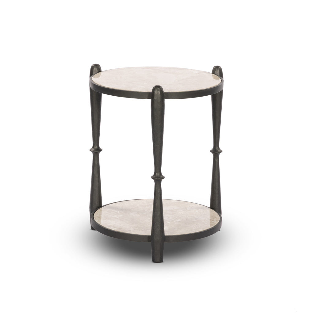 Ruthie End Table - Lunar Marble