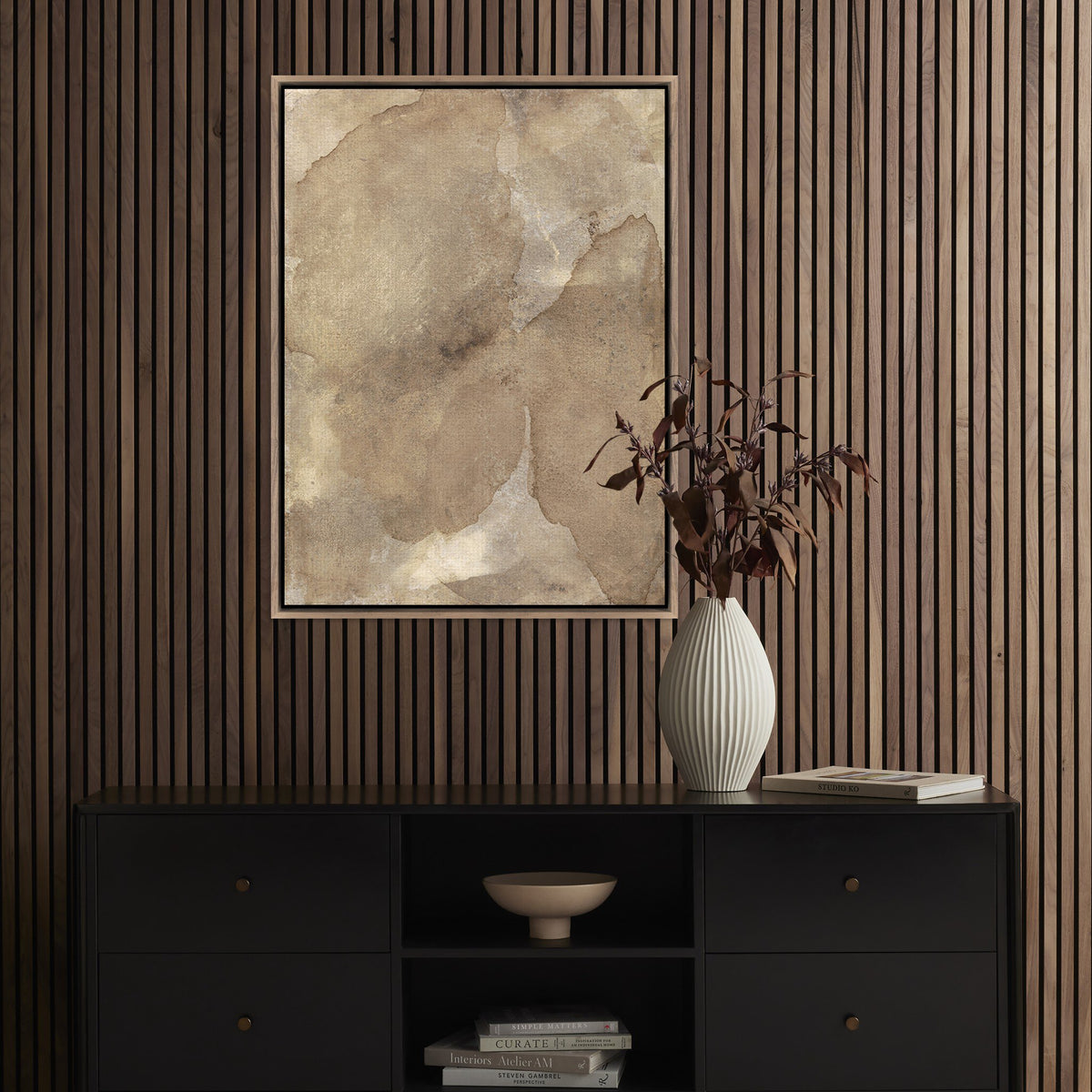 Impermanence by Molly Supplee - Rustic Walnut Floater