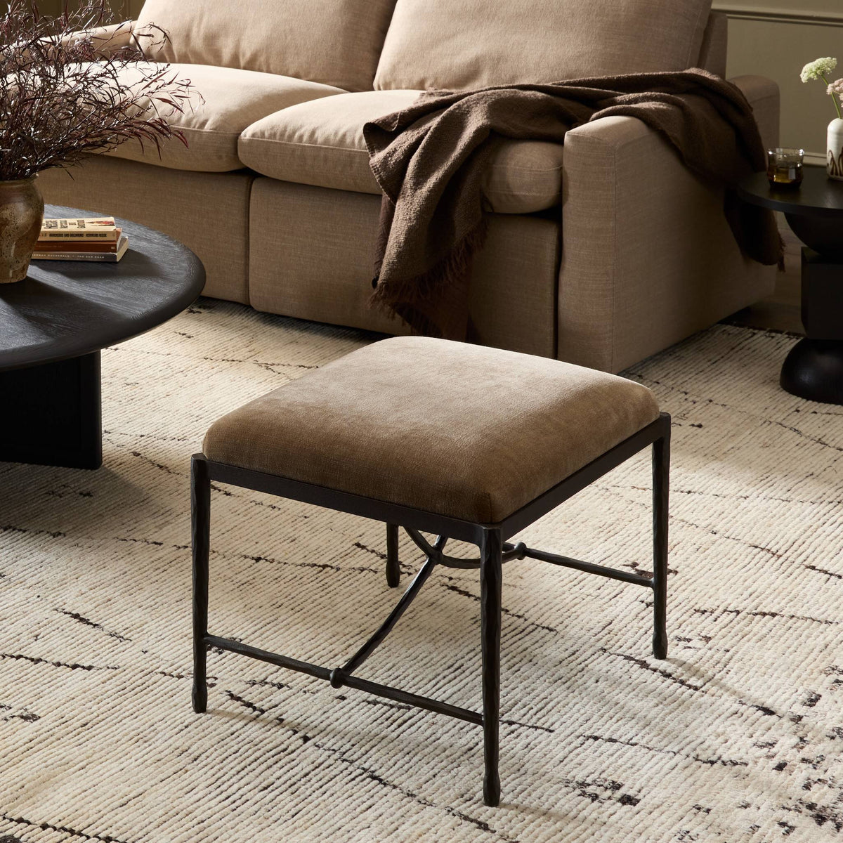 Jade Accent Stool - Altair Mushroom