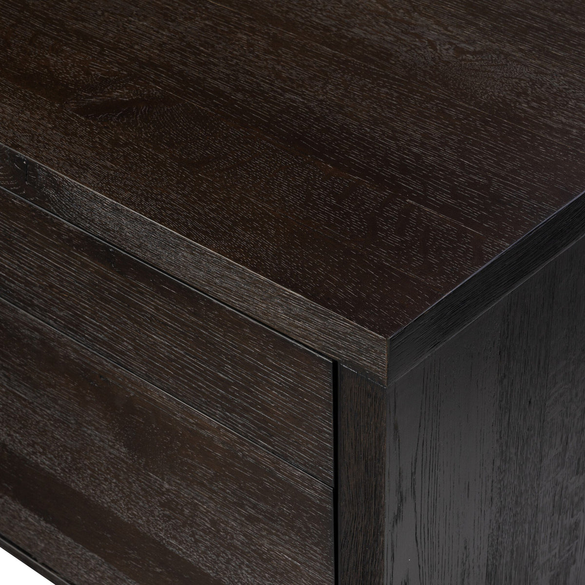 Noah Rotating Desk - Smoked Black Resawn Oak