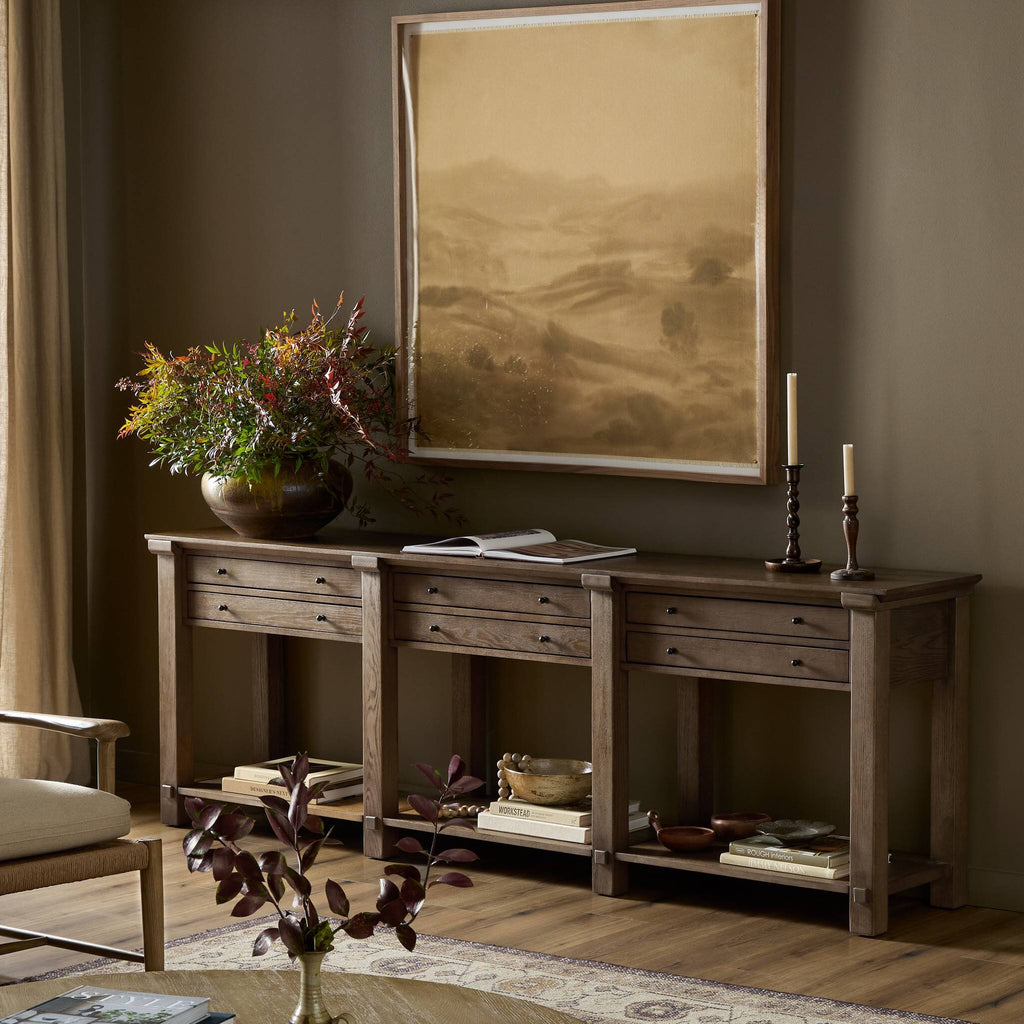 Gardendale Console Table - Tan Oak