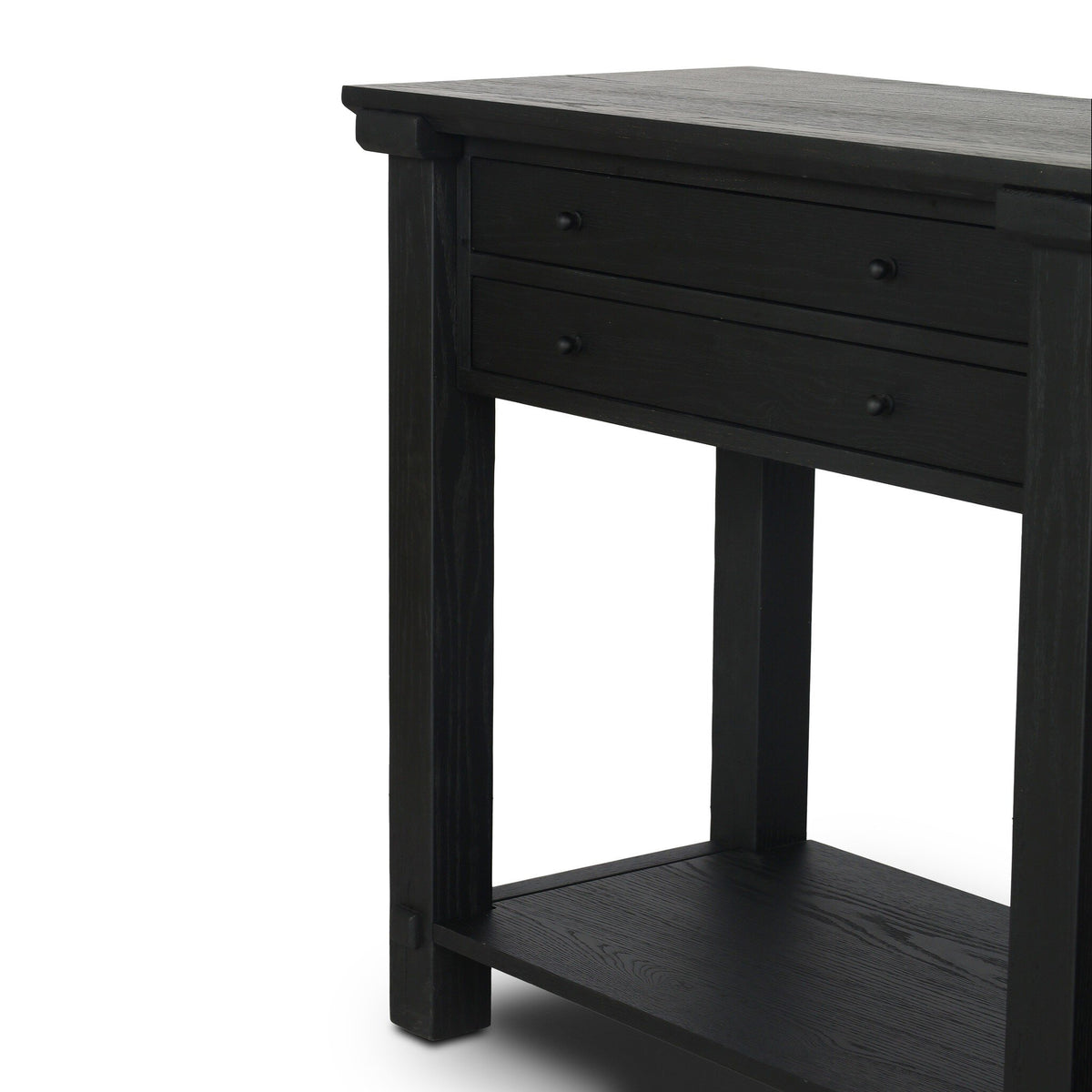 Gardendale Console Table - Stained Black Oak