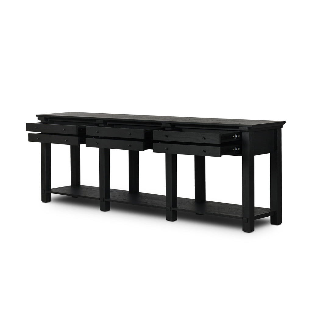 Gardendale Console Table - Stained Black Oak