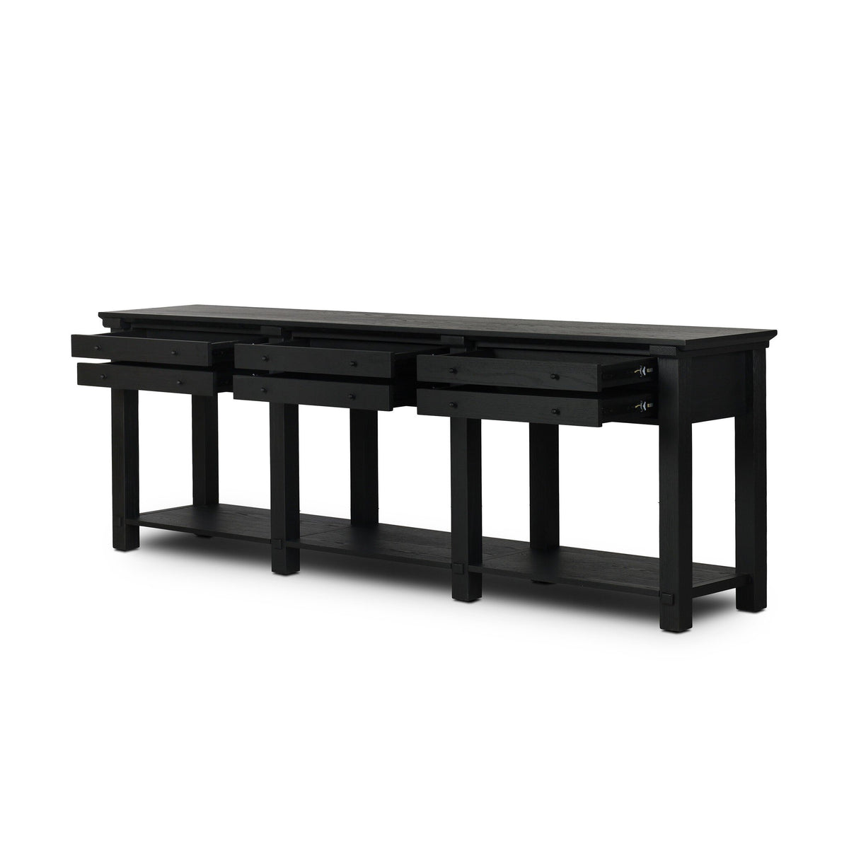 Gardendale Console Table - Stained Black Oak