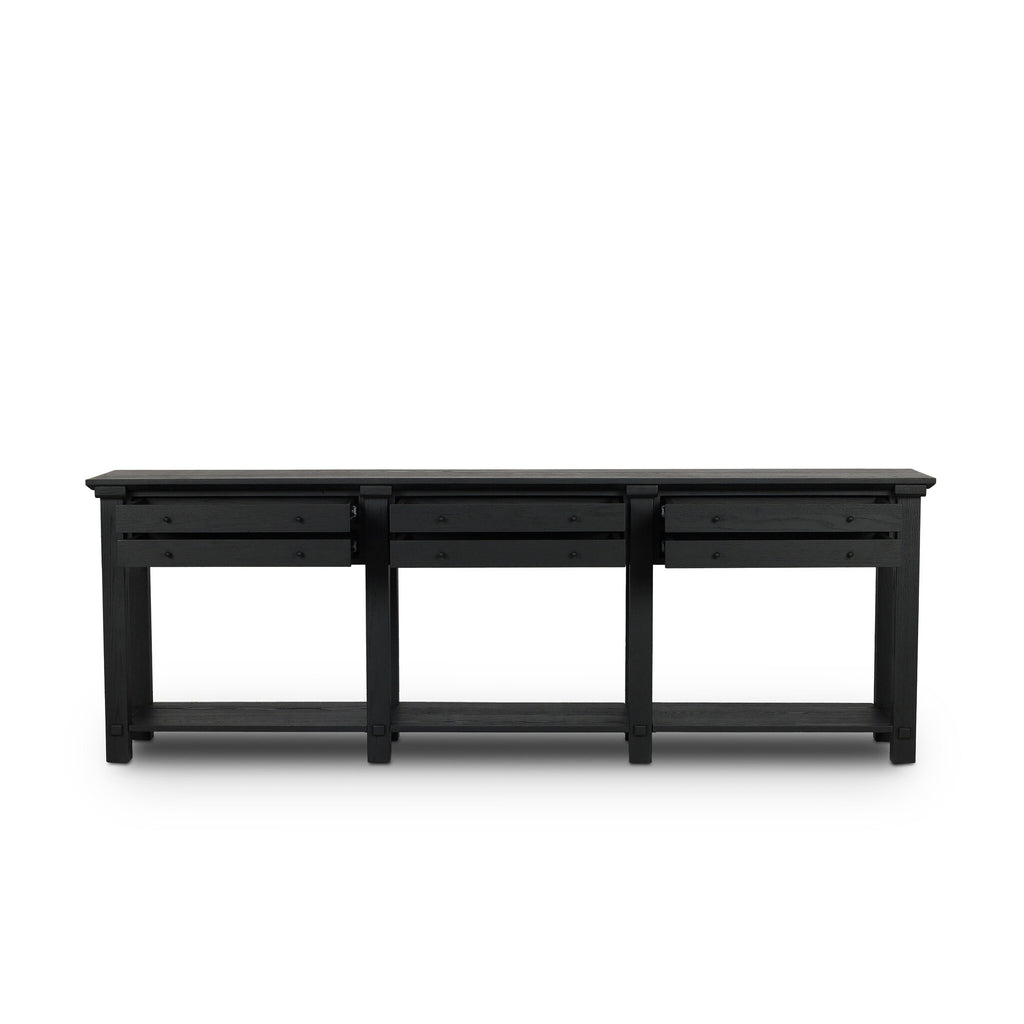Gardendale Console Table - Stained Black Oak