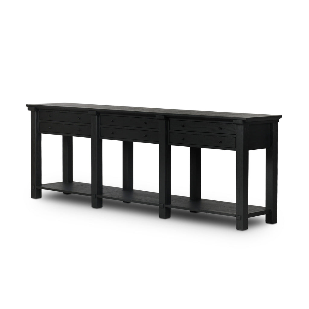 Gardendale Console Table - Stained Black Oak