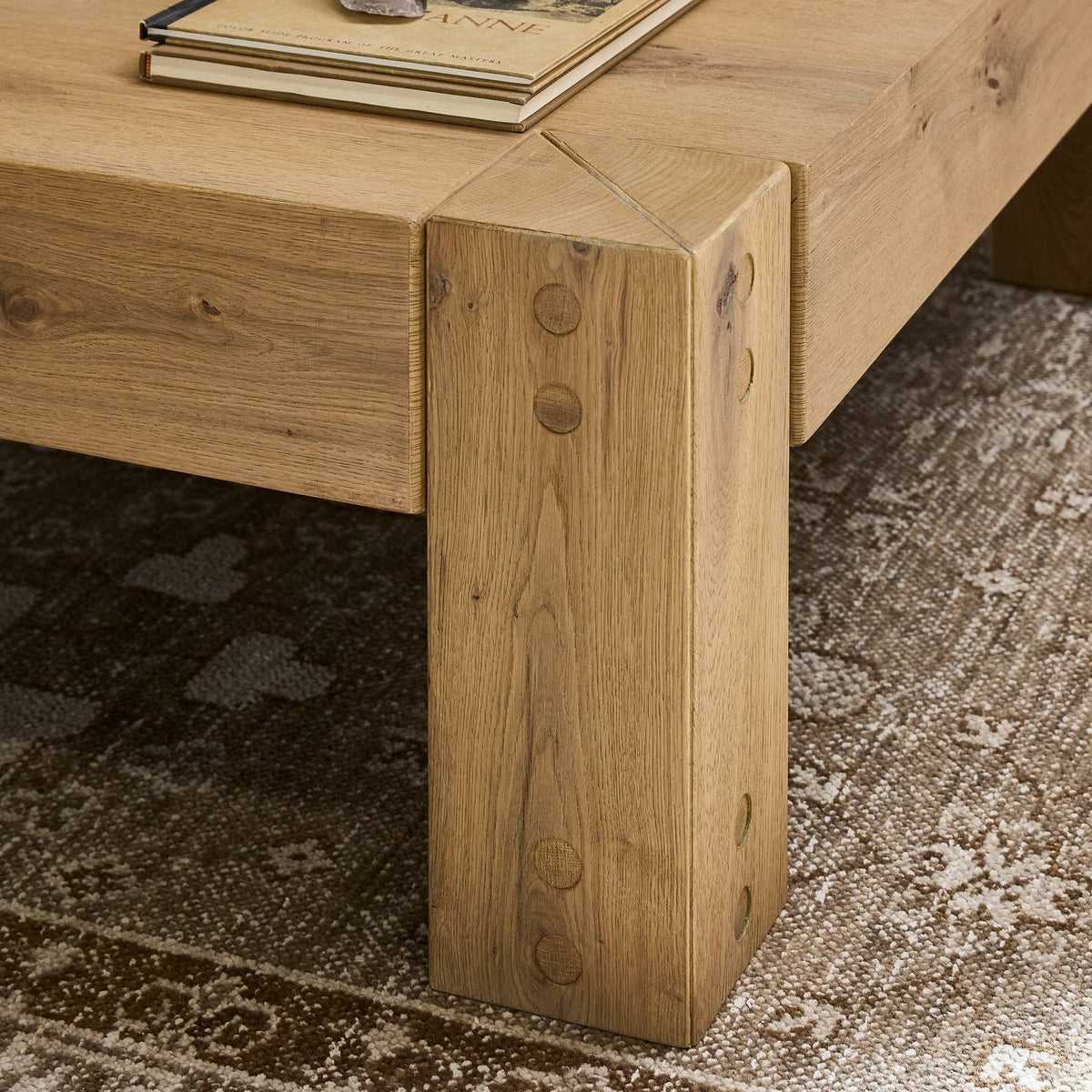 Emmer Coffee Table - Aged Smoked Oak