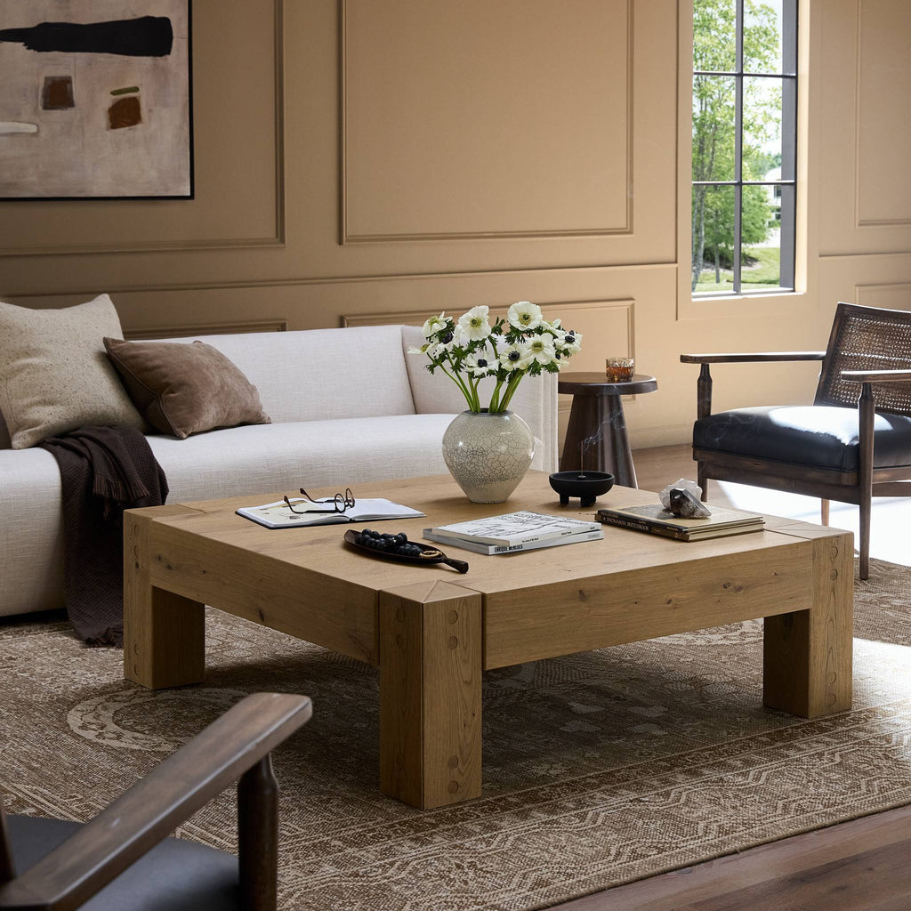 Emmer Coffee Table - Aged Smoked Oak