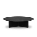 Rosenell Round Coffee Table - Black Oak Veneer