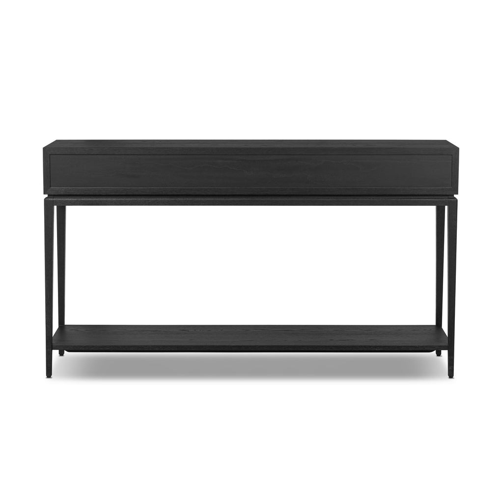 Rosenell Console Table - 60" - Black Oak Solid