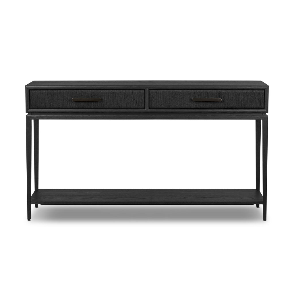 Rosenell Console Table - 60" - Black Oak Solid