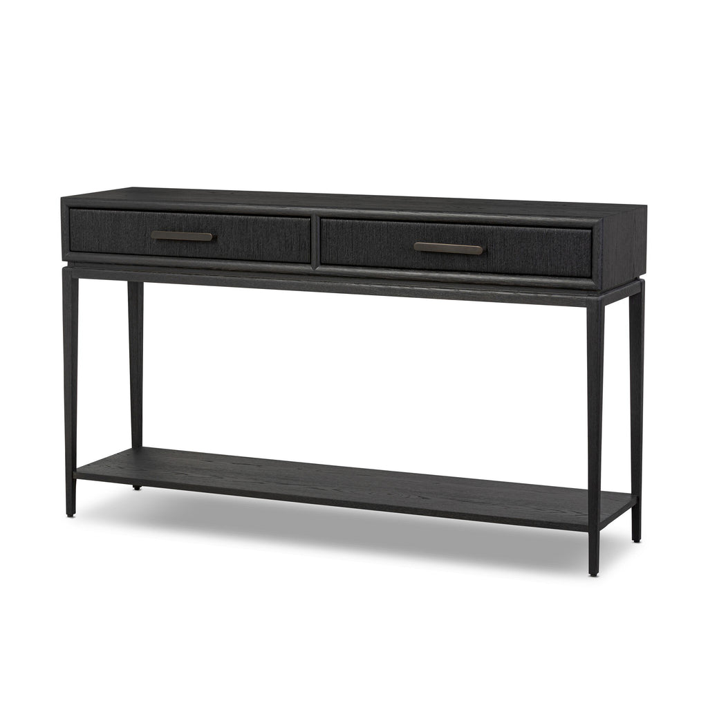 Rosenell Console Table - 60" - Black Oak Solid