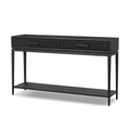 Rosenell Console Table - 60" - Black Oak Solid