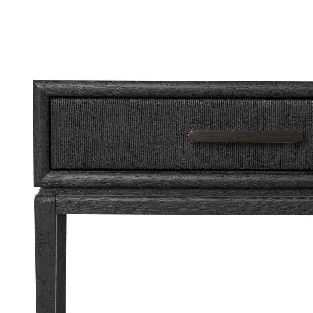 Rosenell Console Table - 78" - Black Oak Solid