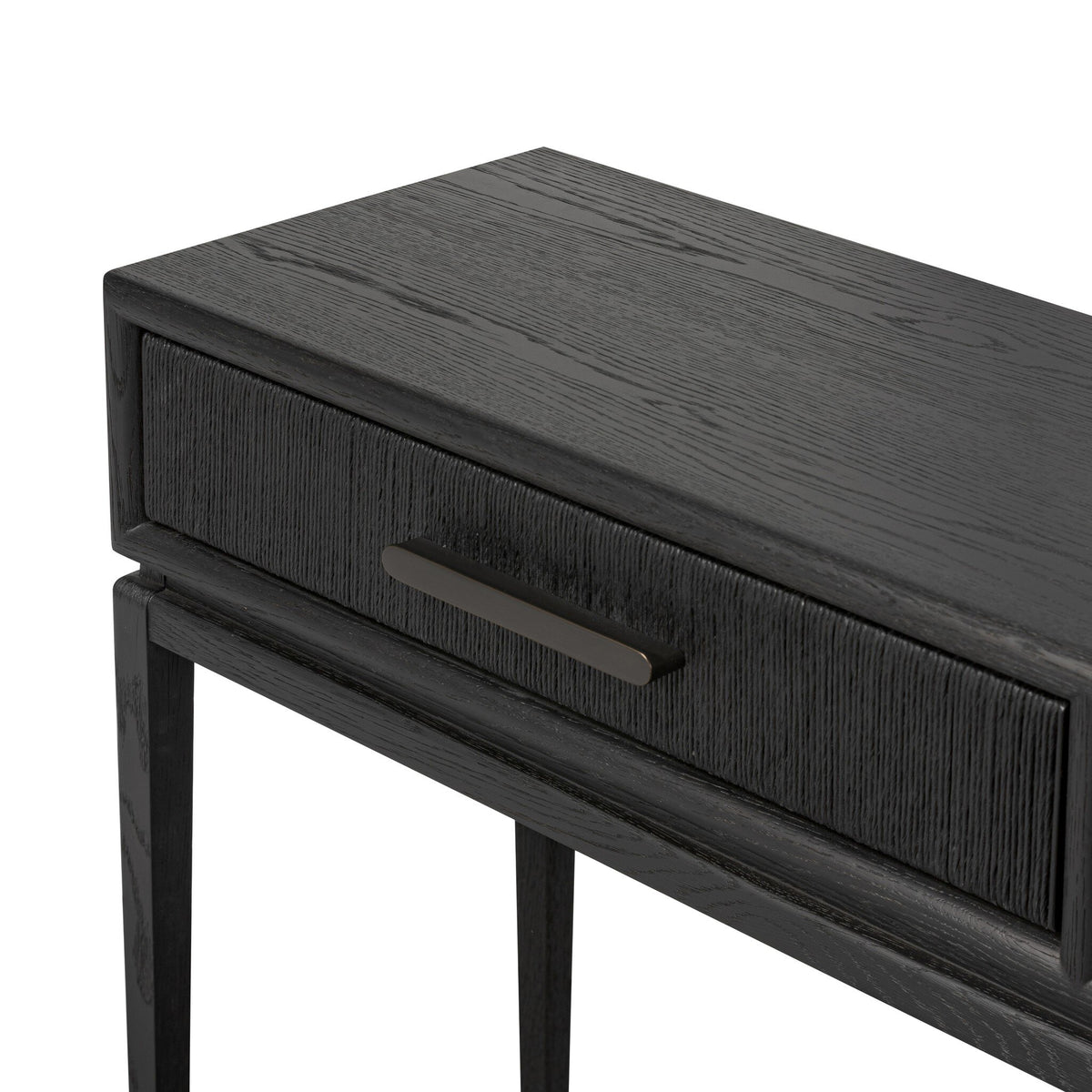Rosenell Console Table - 78" - Black Oak Solid