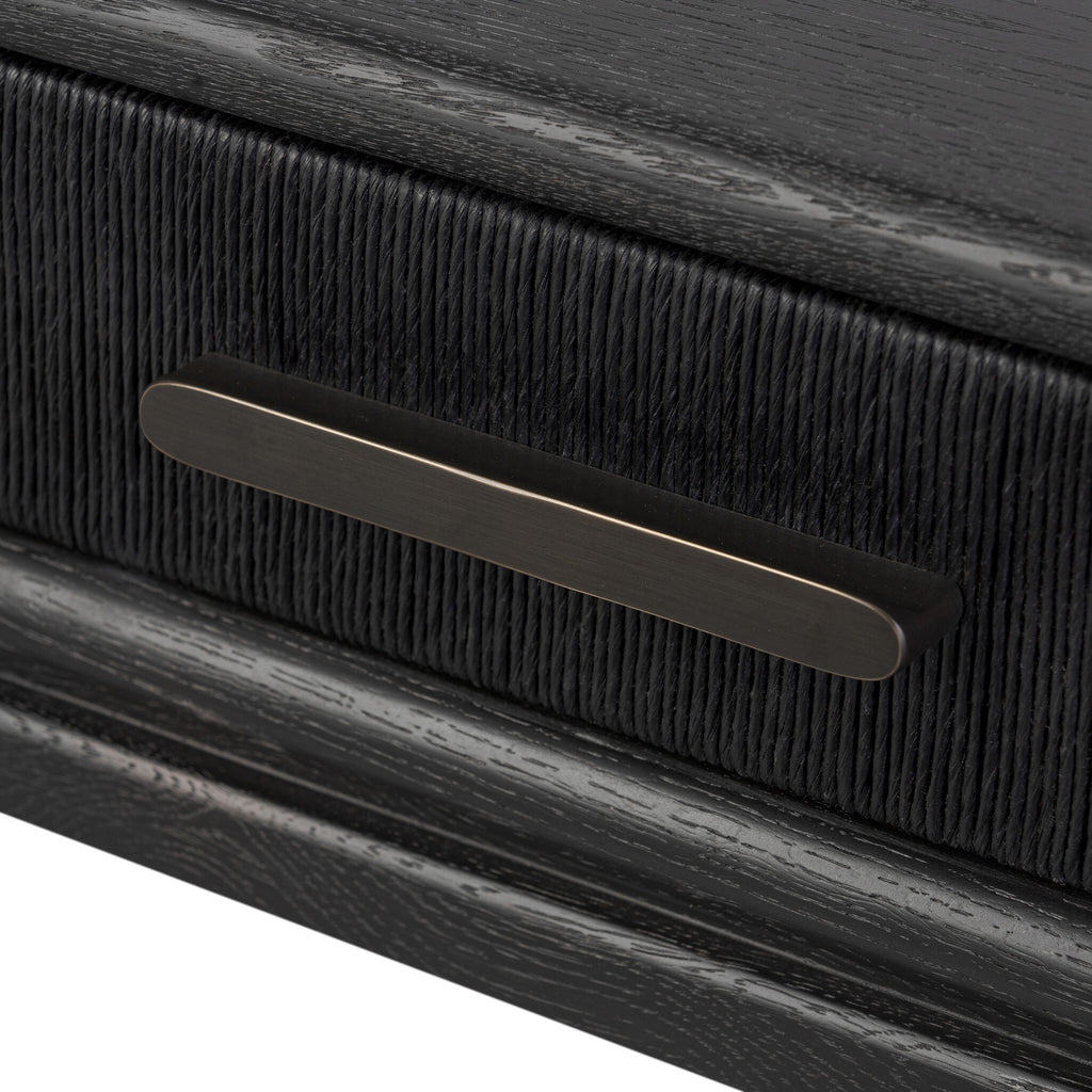 Rosenell Console Table - 78" - Black Oak Solid