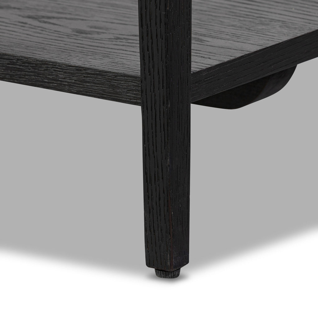 Rosenell Console Table - 78" - Black Oak Solid