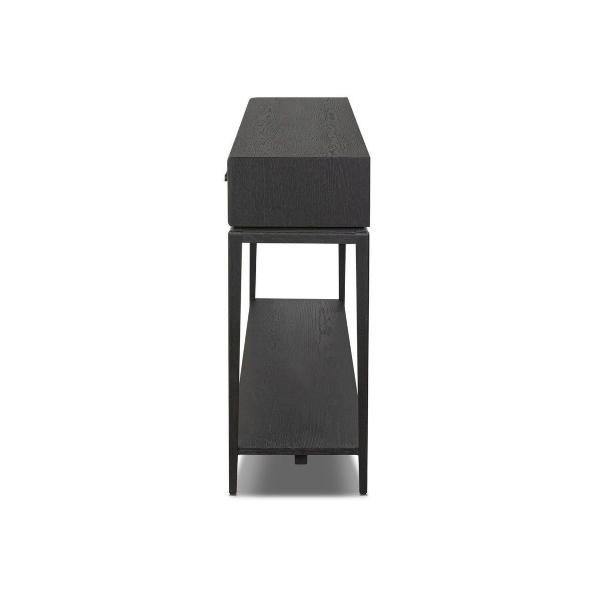 Rosenell Console Table - 78" - Black Oak Solid