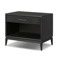 Rosenell Open Nightstand - Black Oak Veneer