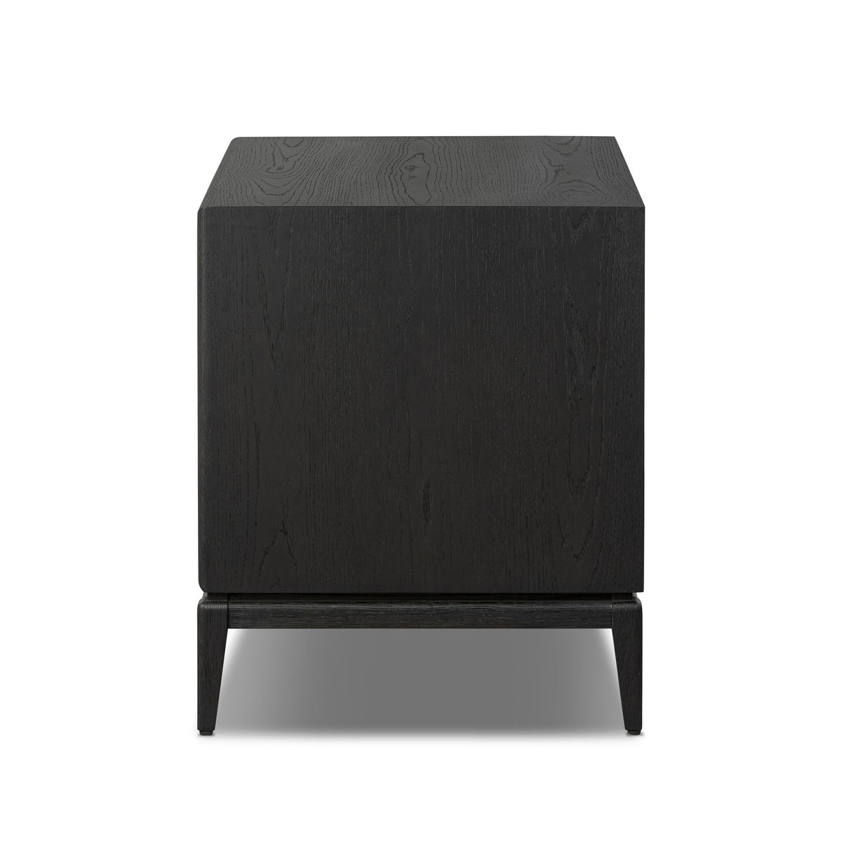 Rosenell Open Nightstand - Black Oak Veneer