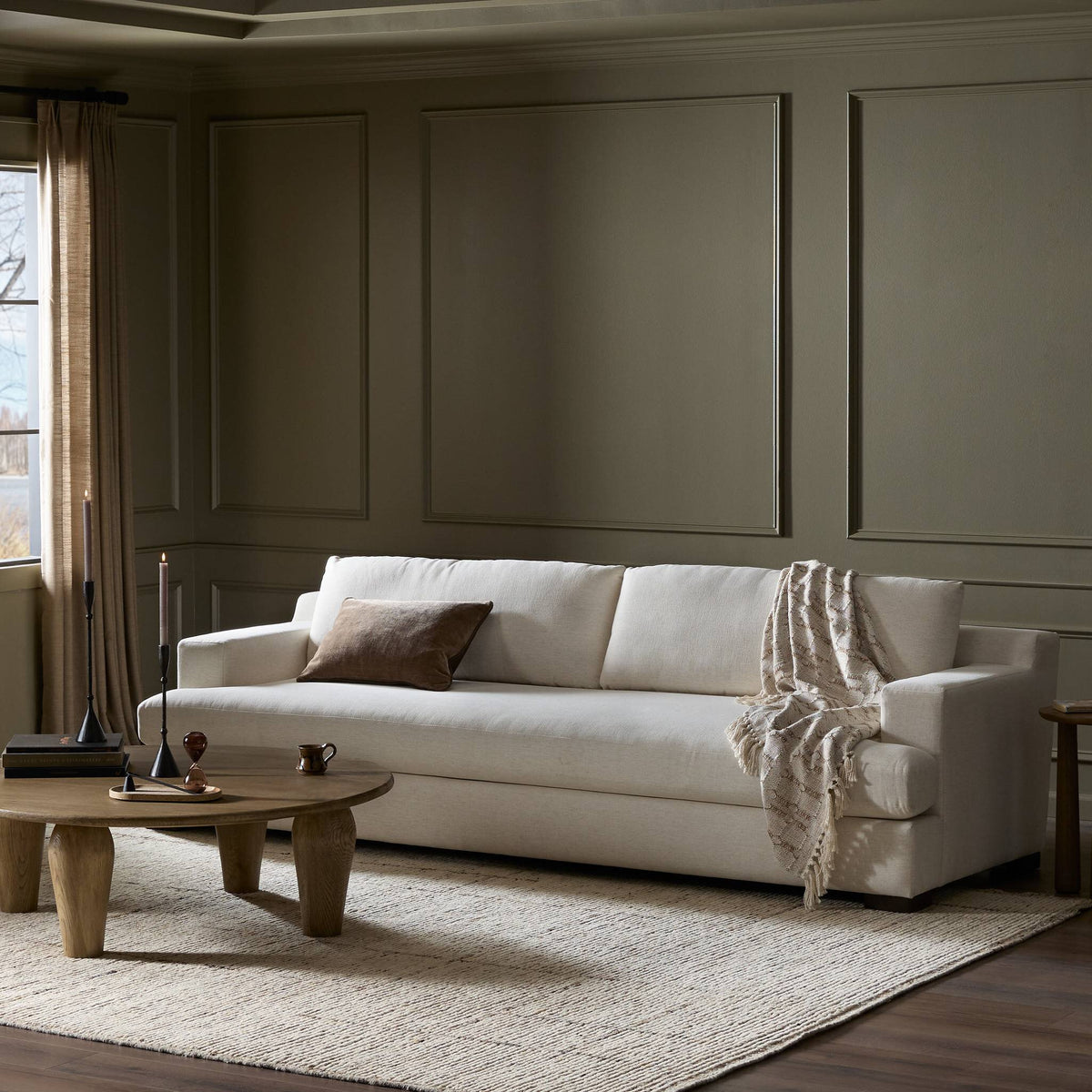 Crispin Sofa - Crypton Nomad Snow