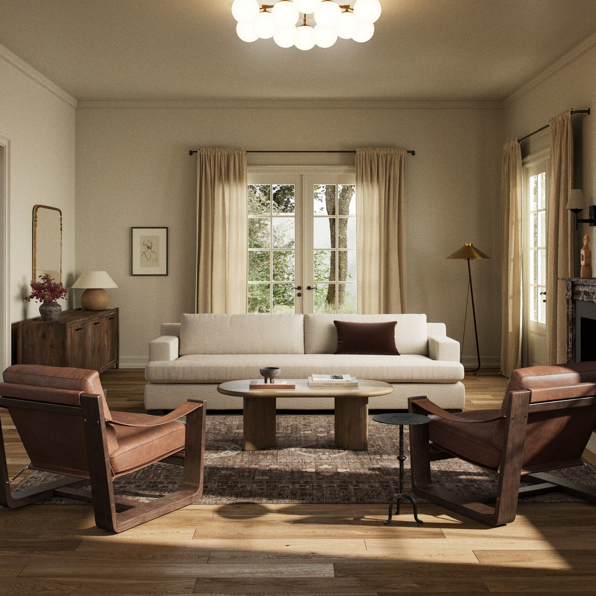 Crispin Sofa - Crypton Nomad Snow