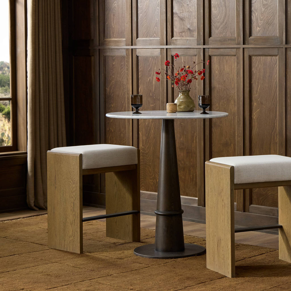 Nash Bar + Counter Stool - Crypton Nomad Snow