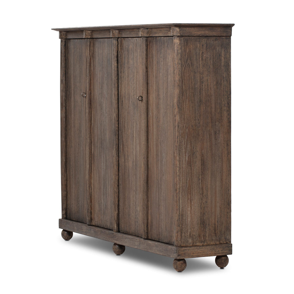 Alcott Cabinet - Distressed Cocoa Pine Veneer