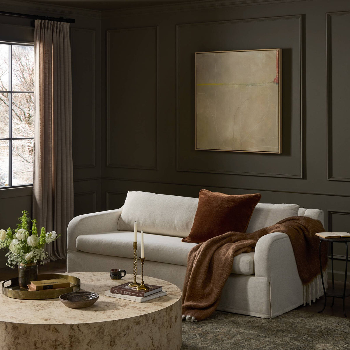 Ulla Sleeper Sofa - Crypton Nomad Snow