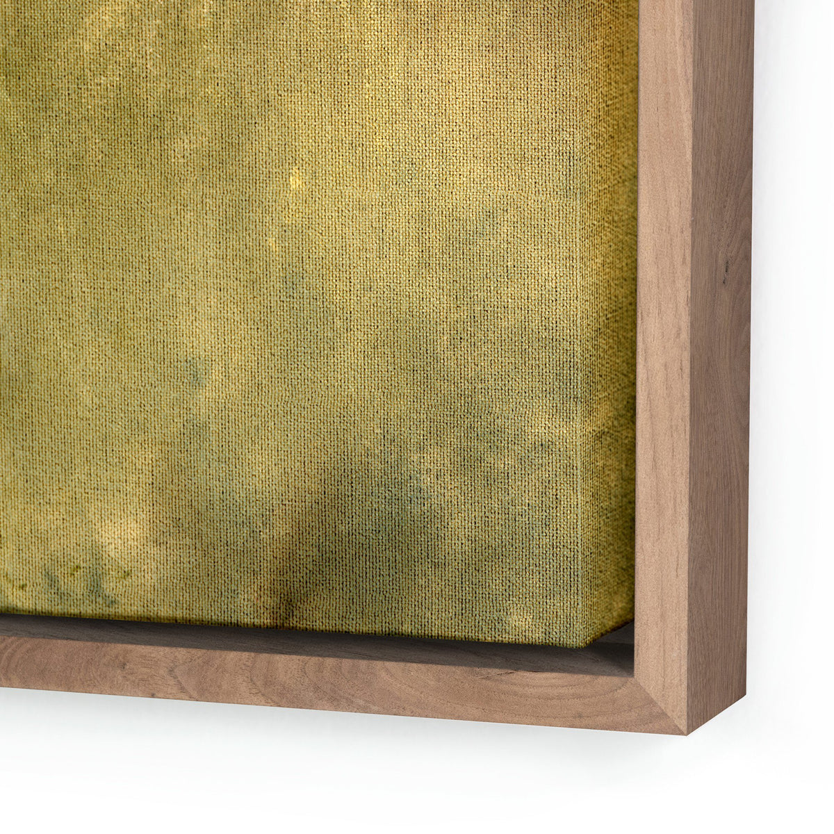 Blue Splendor by Aileen Fitzgerald - Rustic Walnut Floater