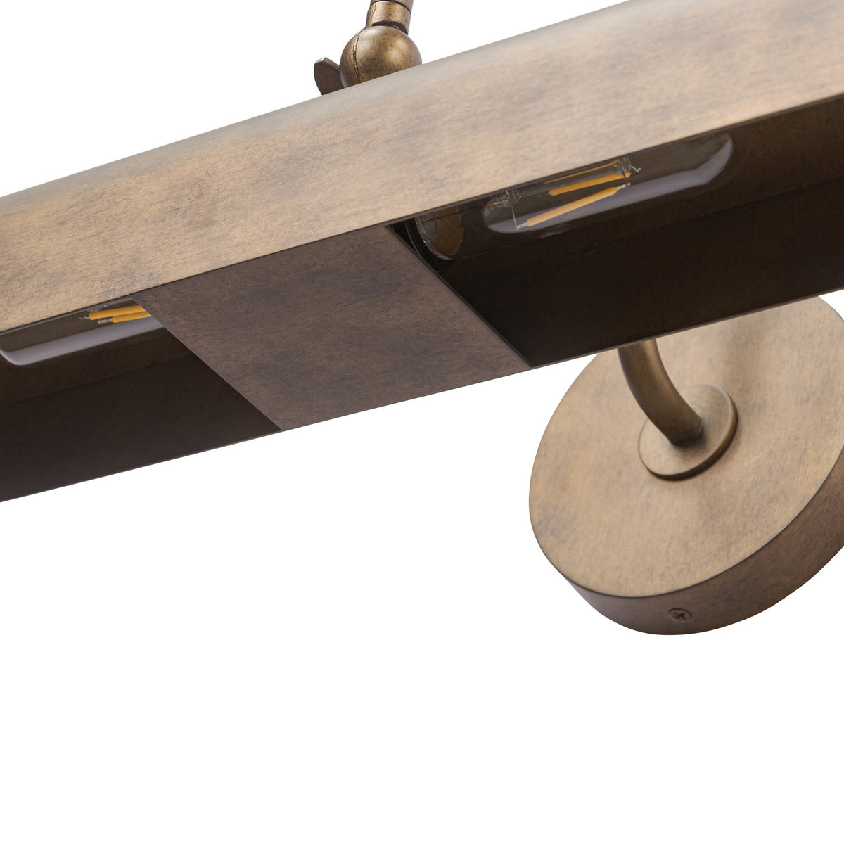 Benno Picture Light - Burnished Brass Iron