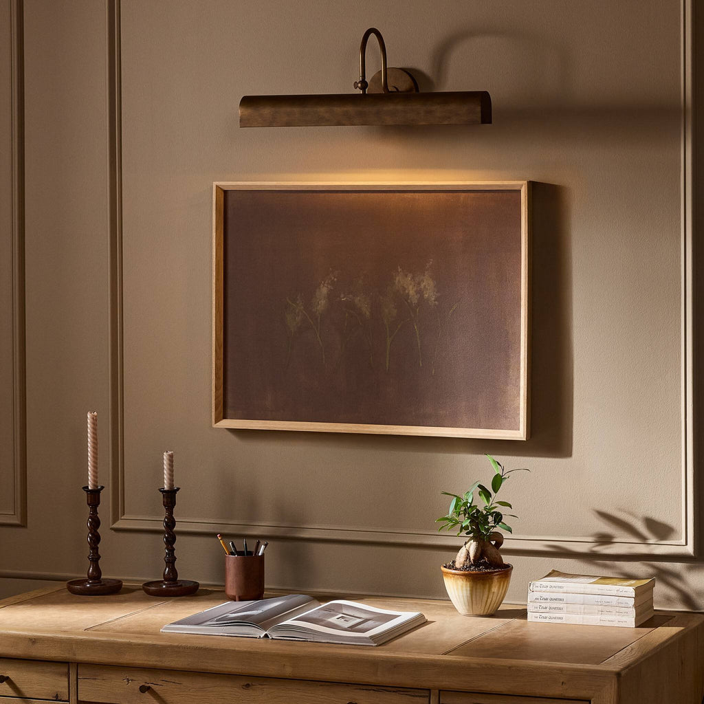 Benno Picture Light - Burnished Brass Iron