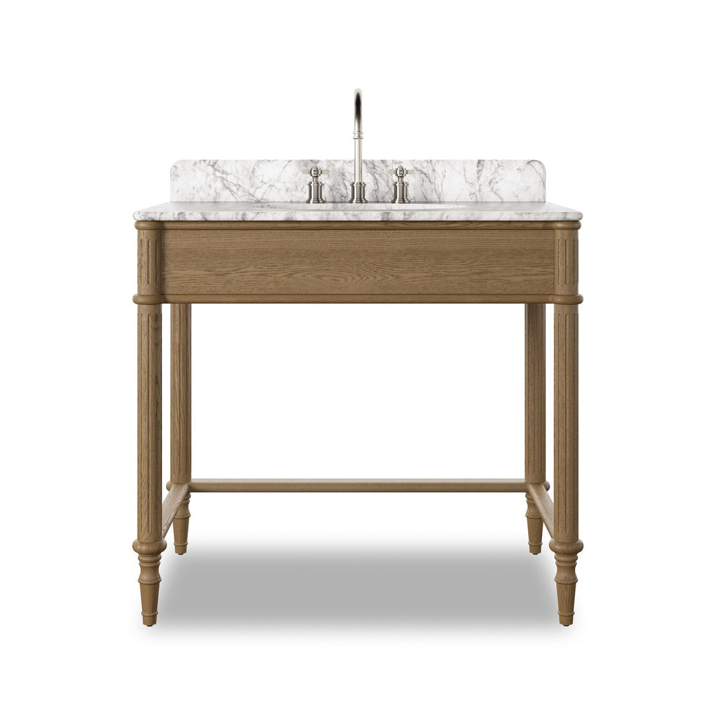 Toulouse Washstand - Washed Blonde Oak Veneer