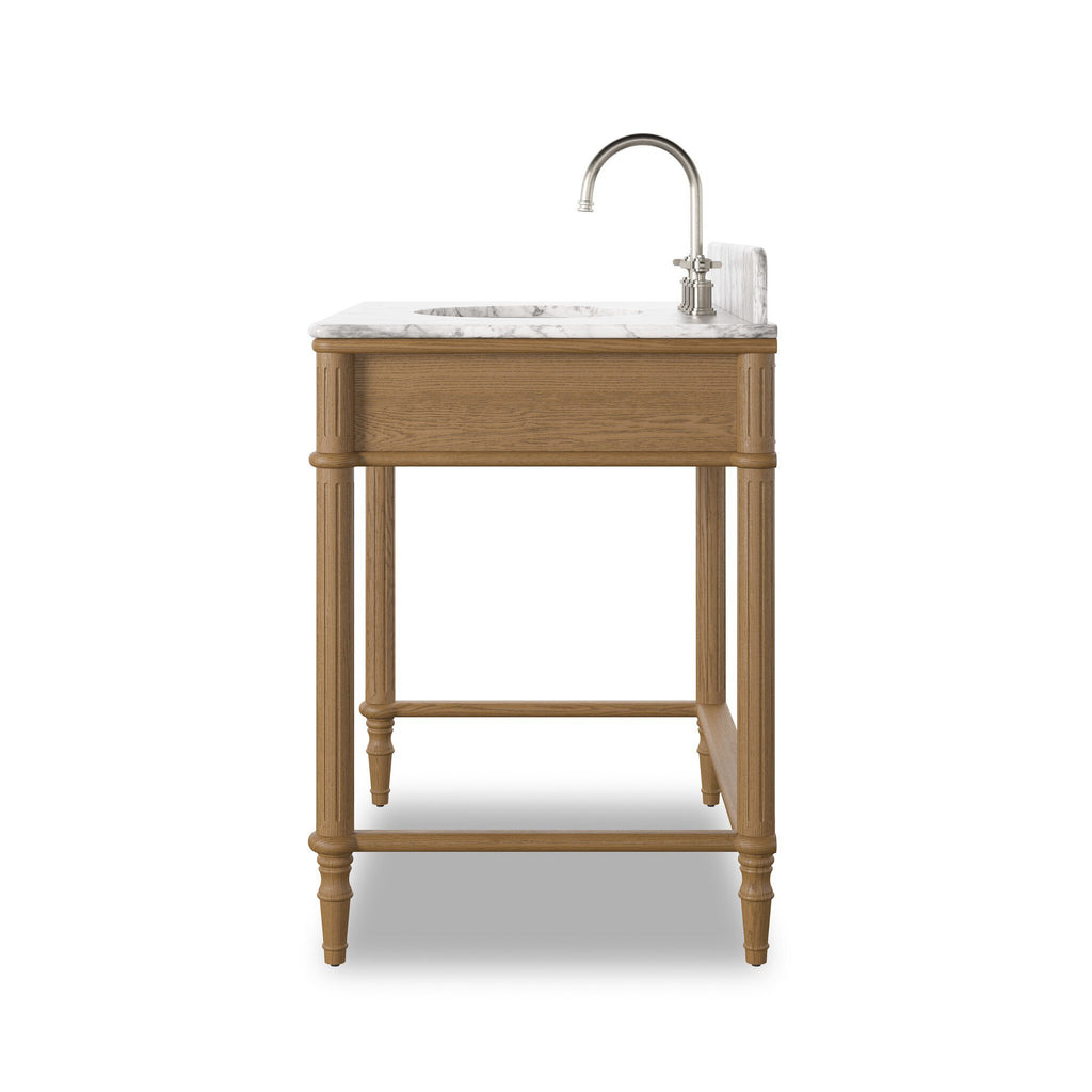 Toulouse Washstand - Washed Blonde Oak Veneer