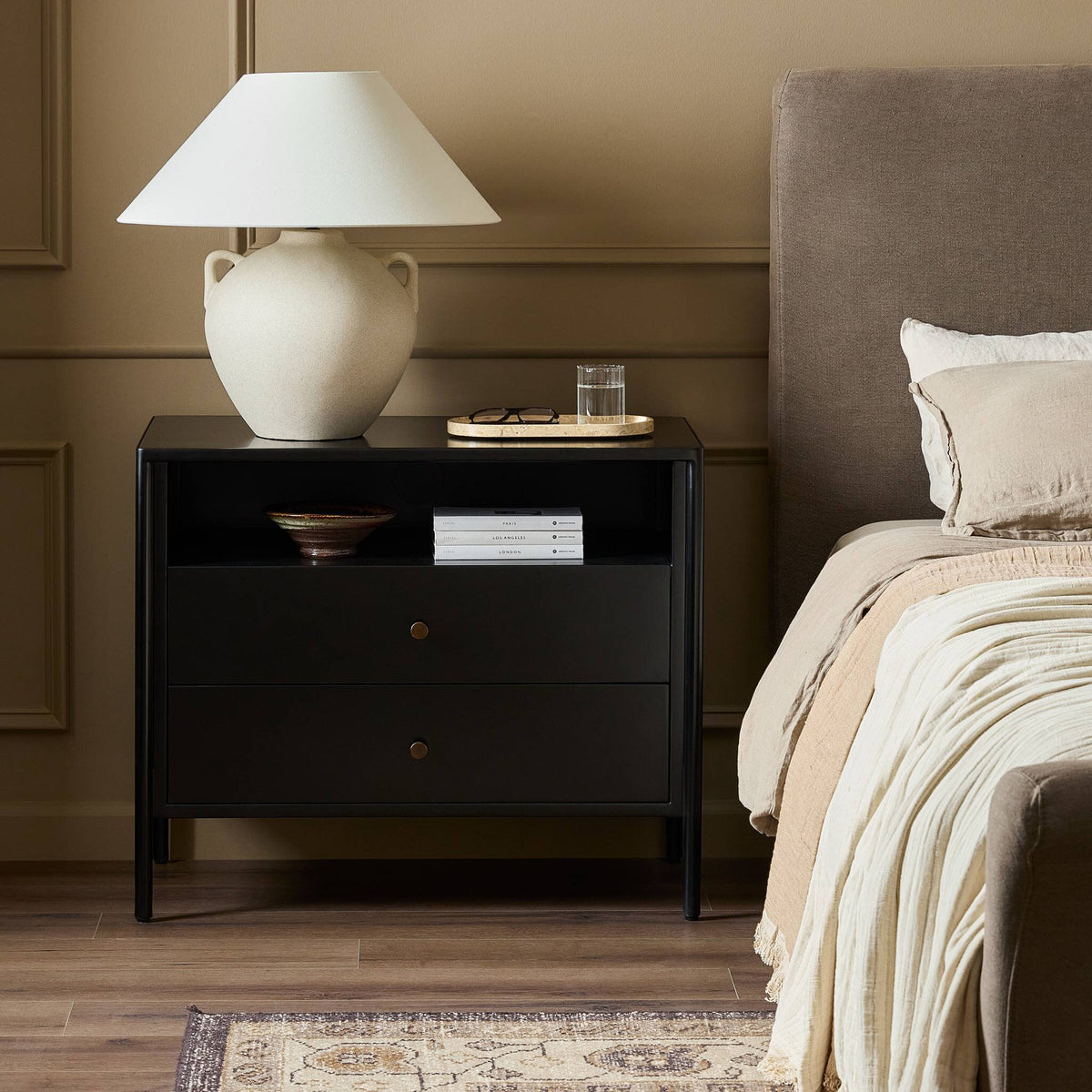 Soto Large Nightstand - Black