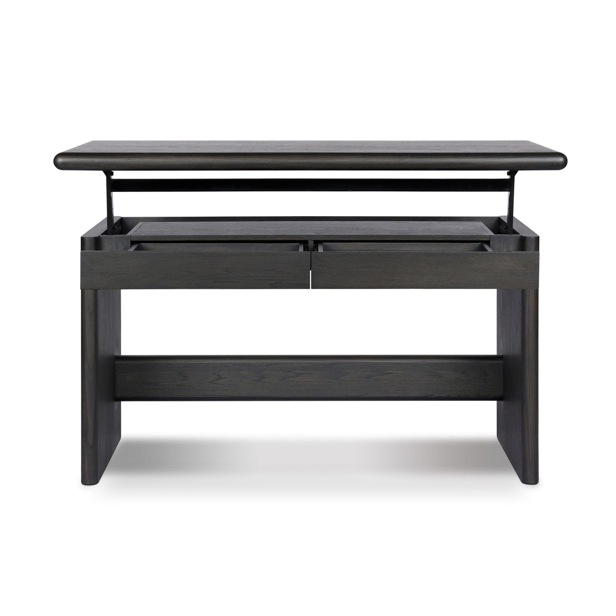 Denton Standing Desk - Smoked Black Sungkai Veneer