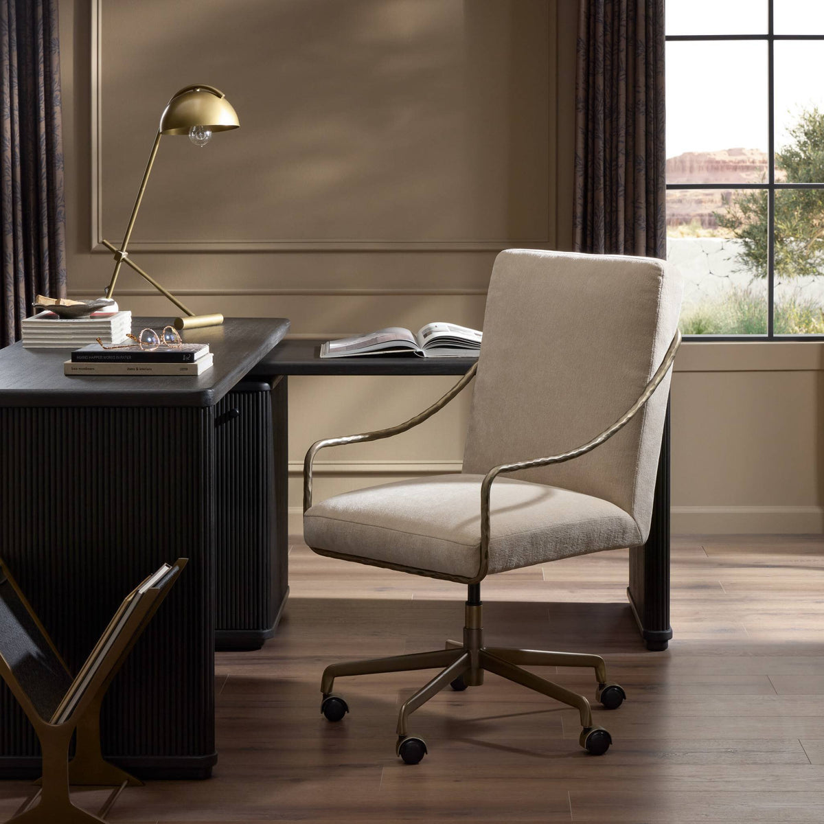 Alonzo Desk Chair - Blamont Cream
