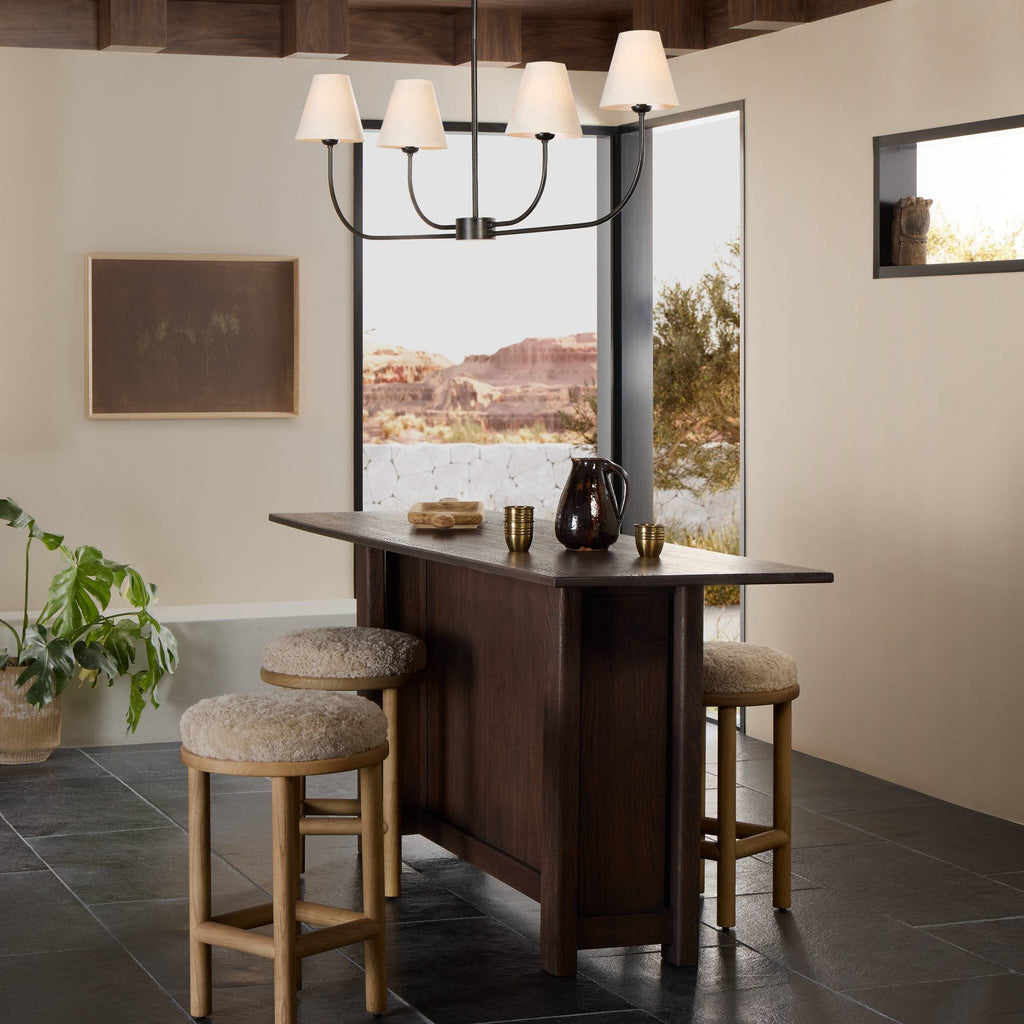 Rosaria Linear Chandelier - Natural Bronze